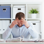 a person studying file