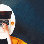 hands on laptop